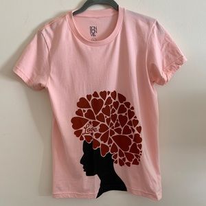* Sold * Heart Afro graphic T-shirt